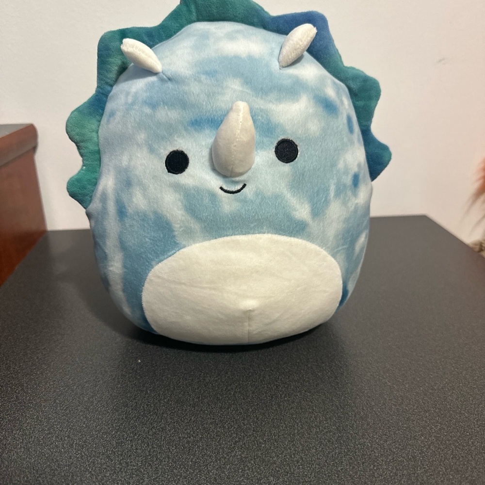 Blue Dinosaur Plush Pillow